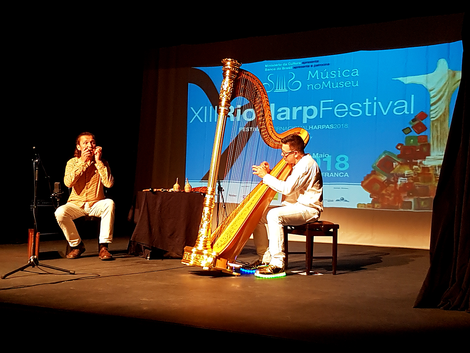 Mikuskovics Baum live @ Rio Harp Festival, Rio de Janeiro, Brasilien
